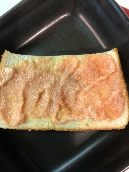 明太マヨのバタートースト
