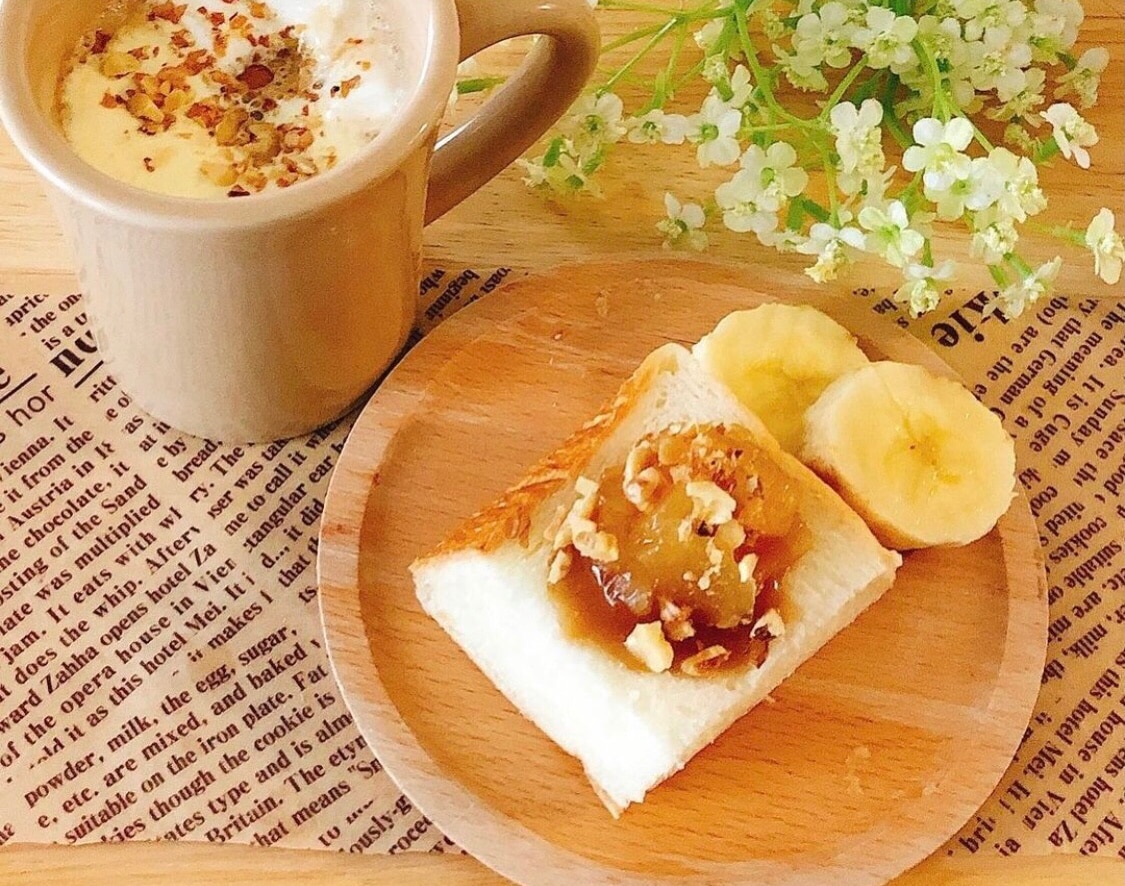 りんご甘煮トースト レシピ 作り方 By Sweet Sweet 楽天レシピ