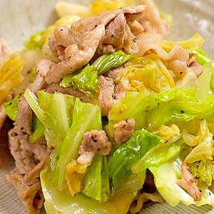 キャベツのザザっと炒め