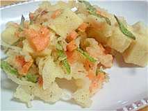 ふんわりサクサク～高野豆腐のかき揚げ☆