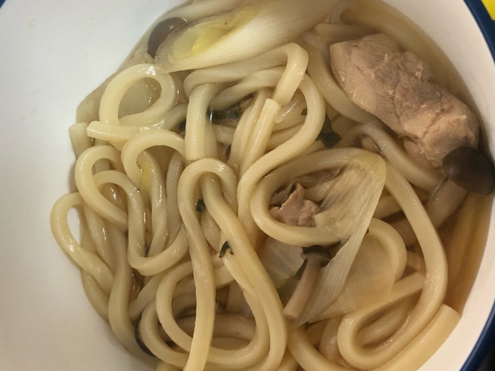 鶏モモネギうどん