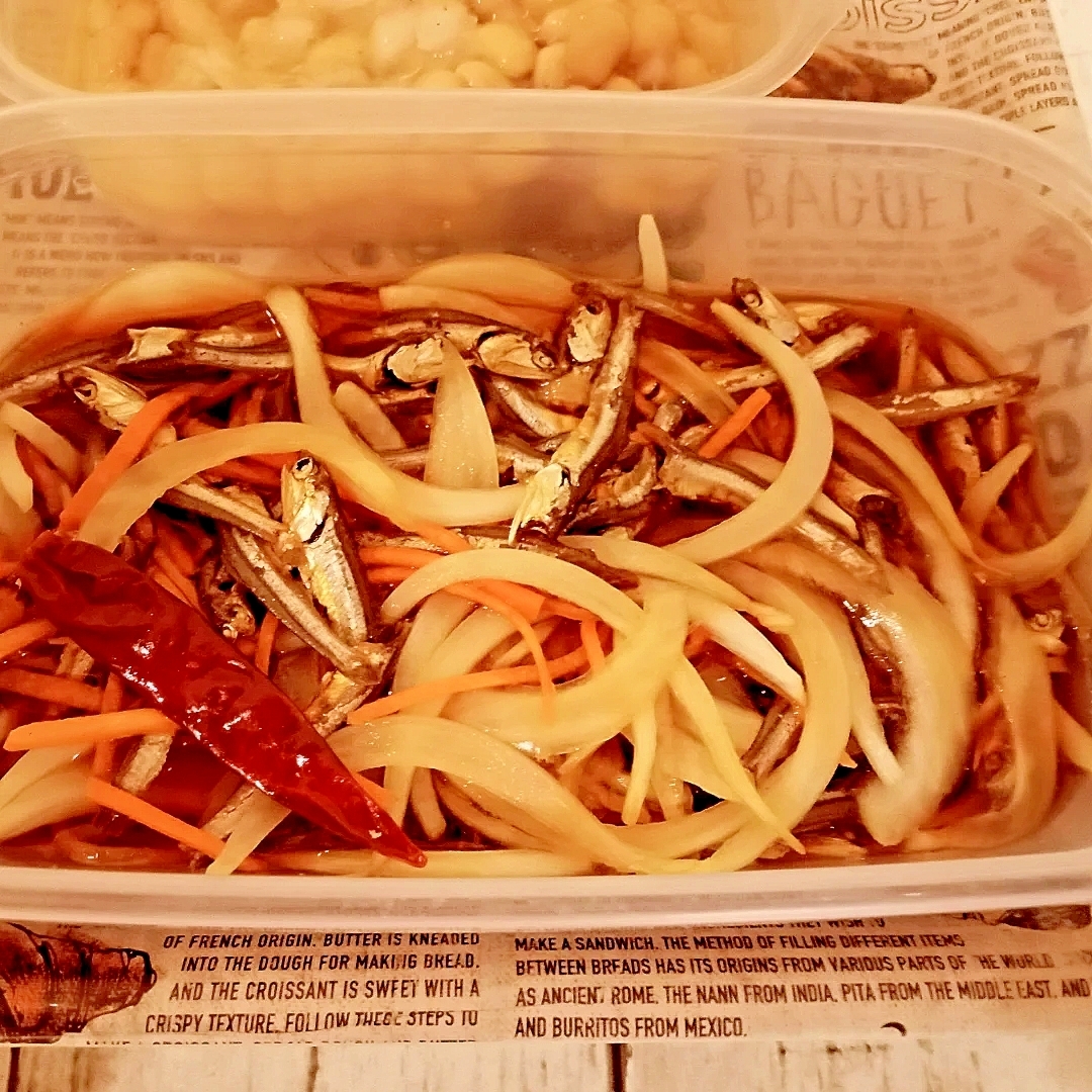 煮干しの南蛮漬け