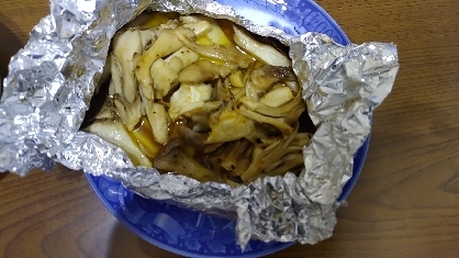 グリルにおまかせ♪きのこのホイル蒸し