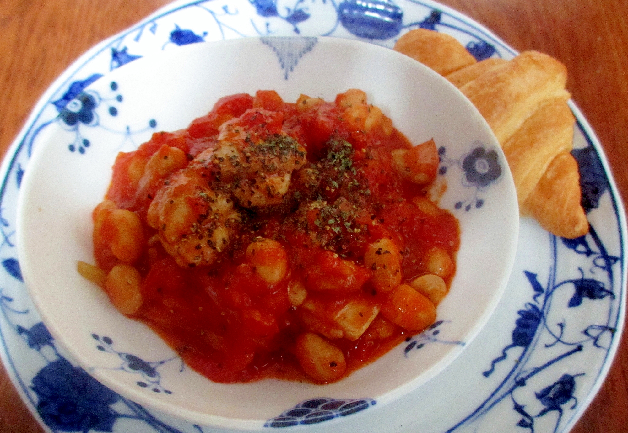 鶏肉と大豆のトマト煮