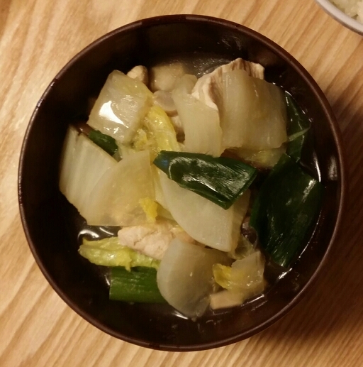 冬野菜と豚肉のほっこりスープ