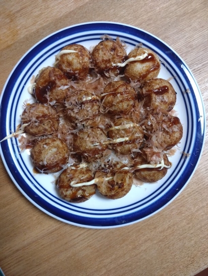 今日は、シーフードミックスで作る♪たこ焼き