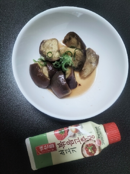 レンチンと麺つゆで簡単！なすのピリ辛煮♪