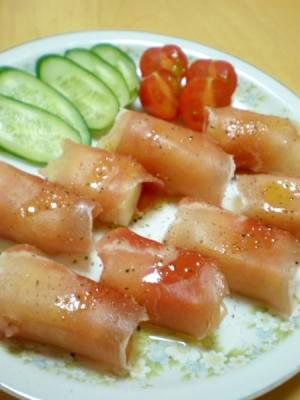 おつまみ オードブルに 簡単 生ハム餅 レシピ 作り方 By はちわれ４１３ 楽天レシピ