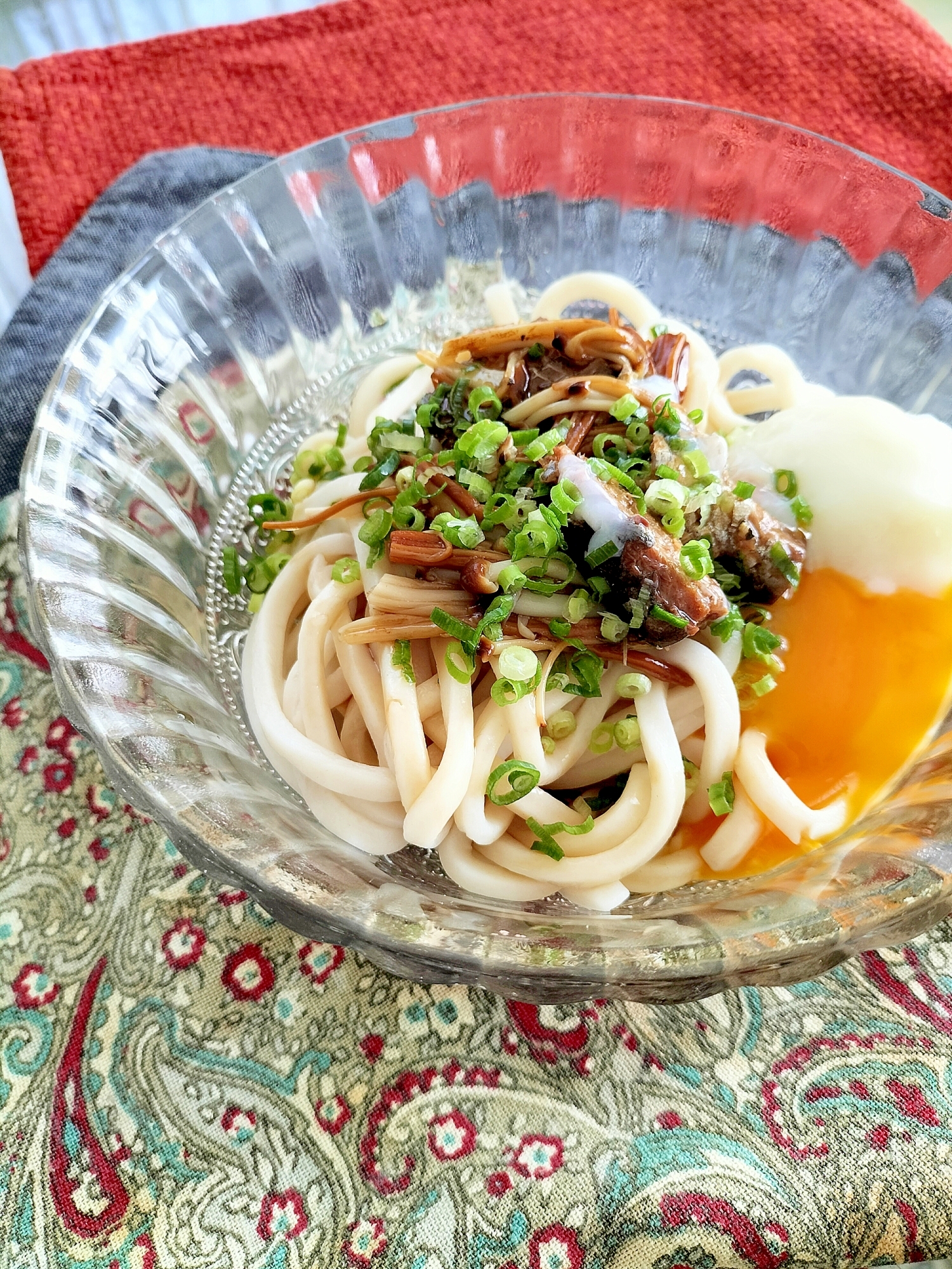 鰯とえのきのおんたまうどん♪