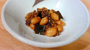 大豆と昆布の小鉢