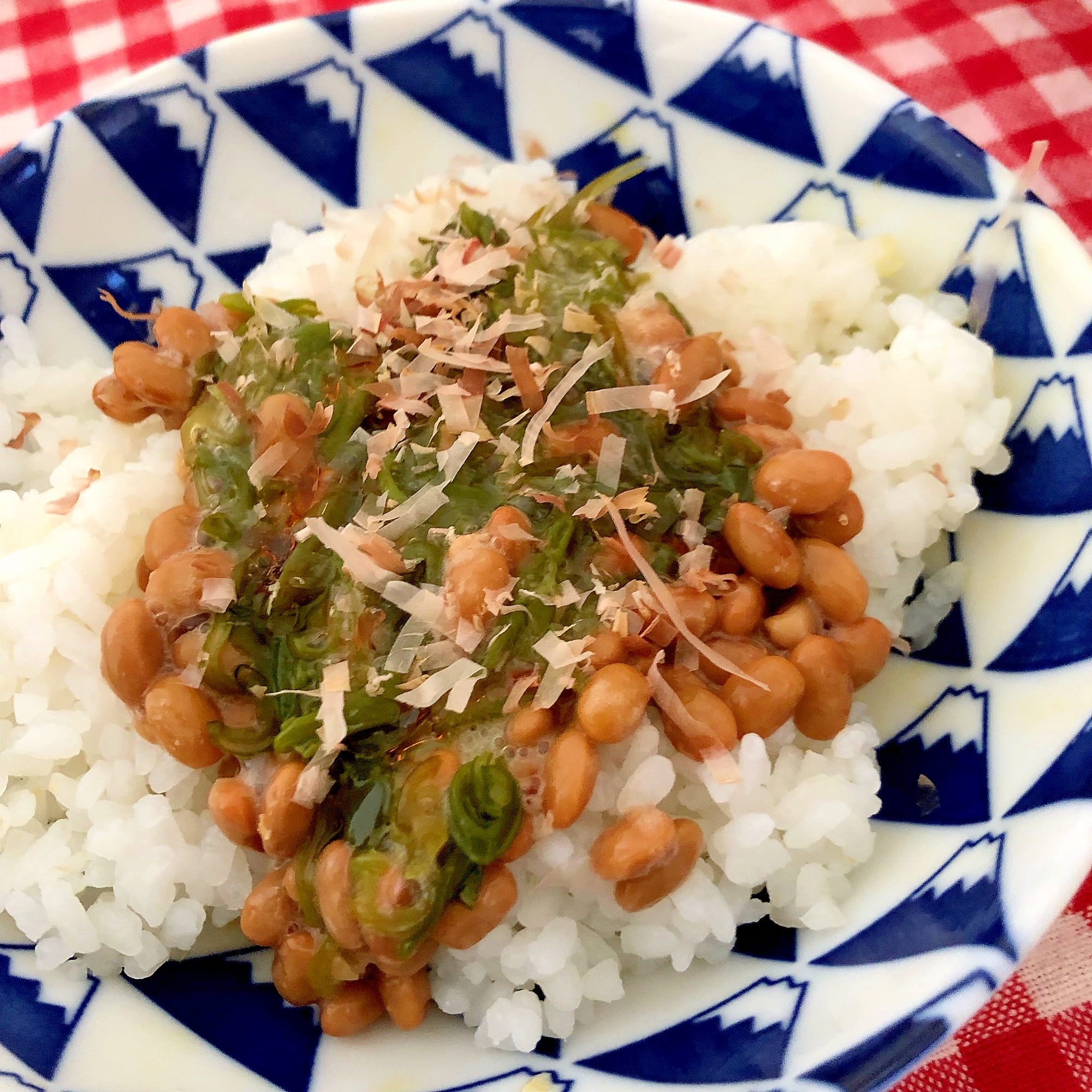 めかぶ納豆ラー油のご飯☆