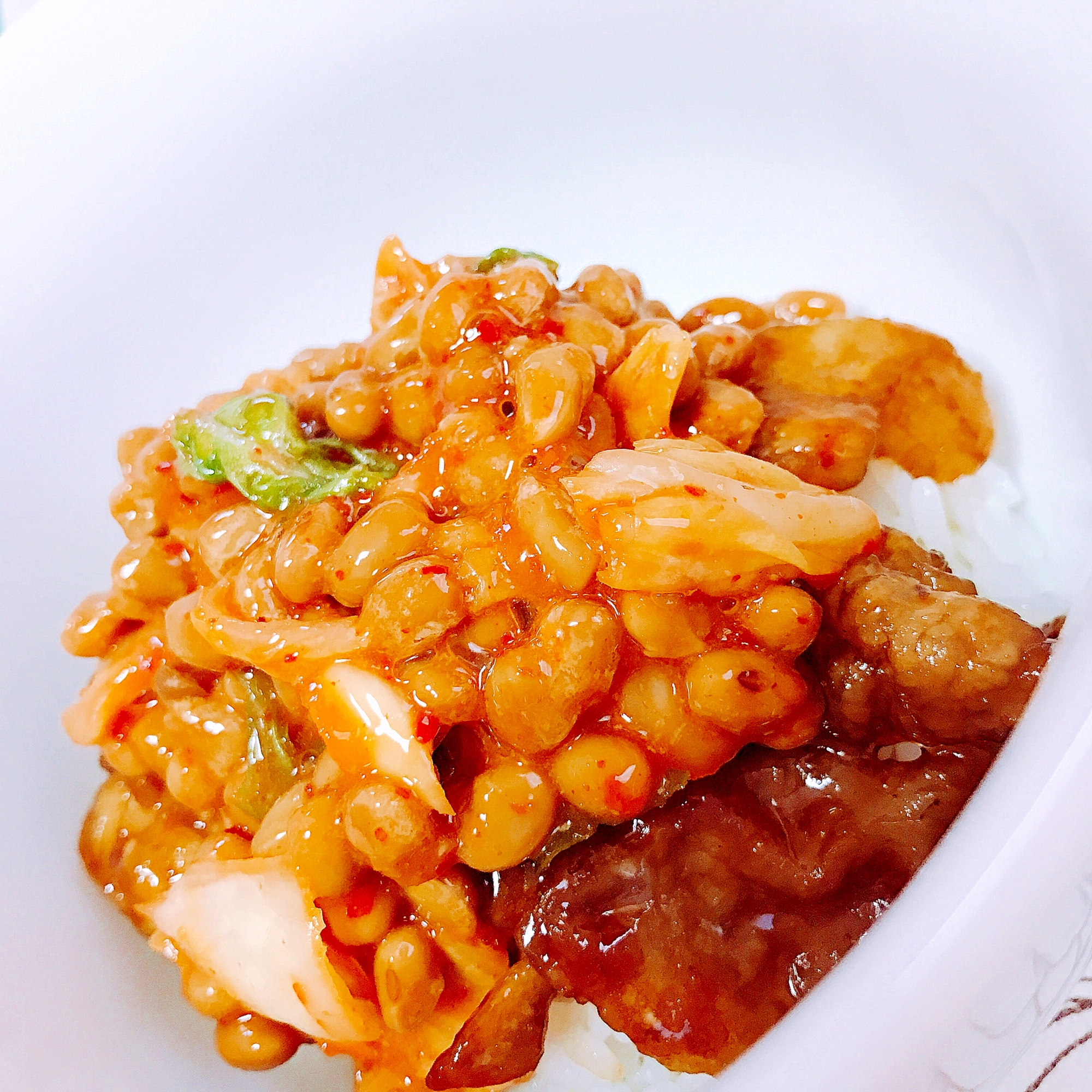 朝から元気に スタミナ納豆キムチ丼 レシピ 作り方 By ゆなったん 楽天レシピ