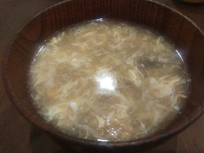 大根と溶き卵の中華スープ