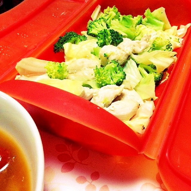 ルクエで簡単！ササミと温野菜（ヘルシー）