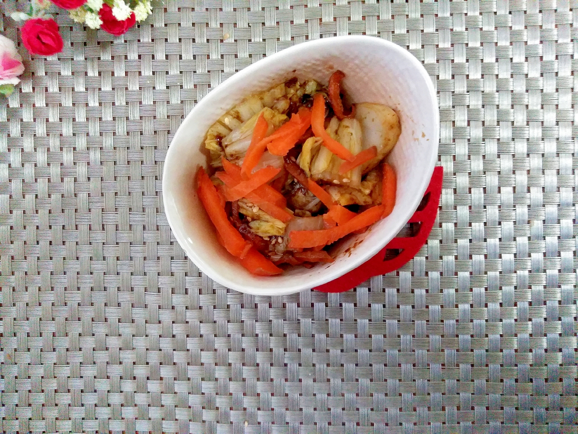 素朴♩白菜の佃煮海苔和え
