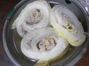 電子レンジで簡単お肉と白菜巻き