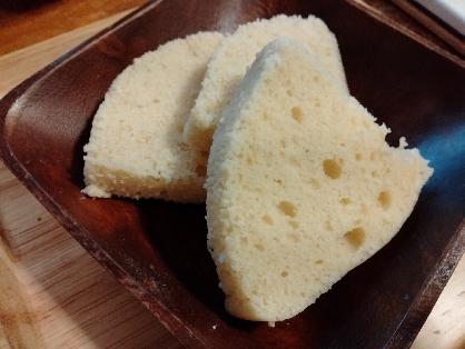 レンジで簡単♪ 豆腐入りヘルシー米粉蒸しパン