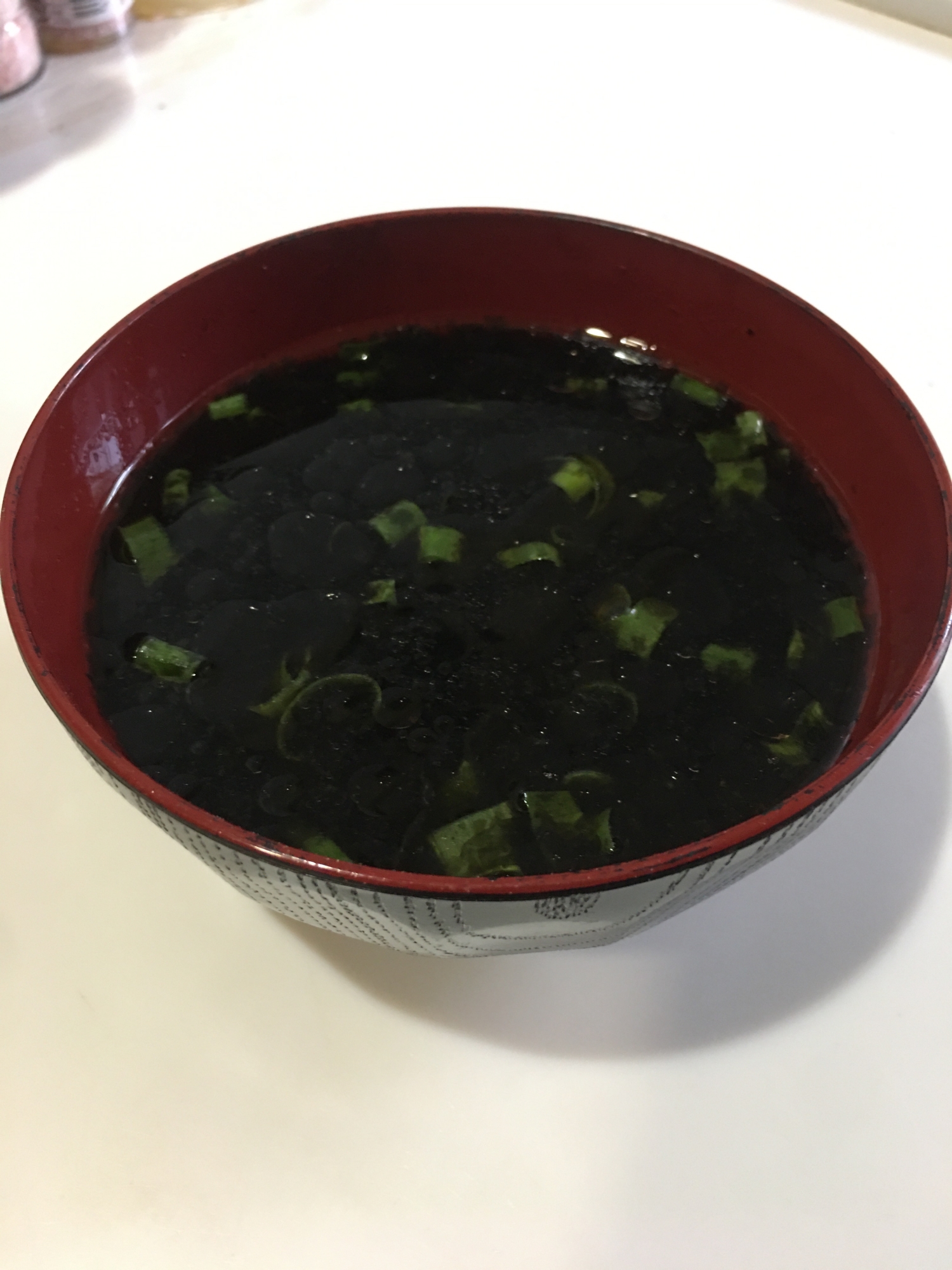 海苔佃煮の中華スープ