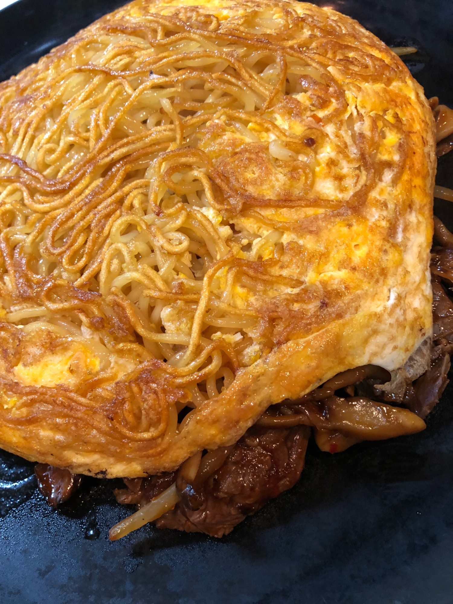 梅蘭風牛肉のピリ辛焼きそば^ - ^