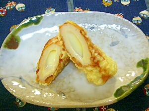 具が漏れない チーズ入りのちくわ天ぷら レシピ 作り方 By みつやん0211 楽天レシピ