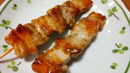 魚焼きグリルで！居酒屋みたい？豚の焼き鳥風串焼き♪