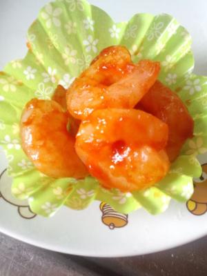 お弁当に☆簡単エビチリ風