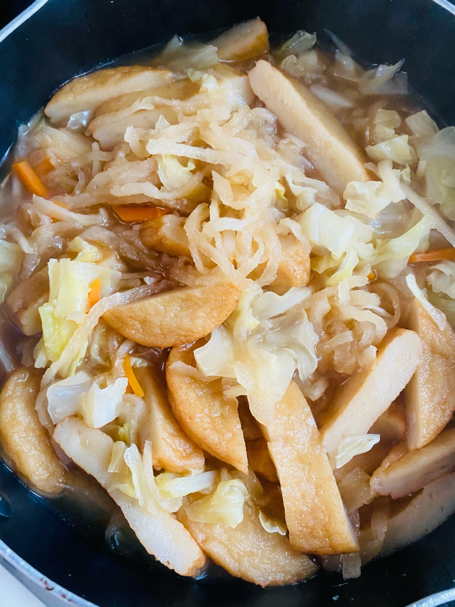 切り干し大根とキャベツの煮物