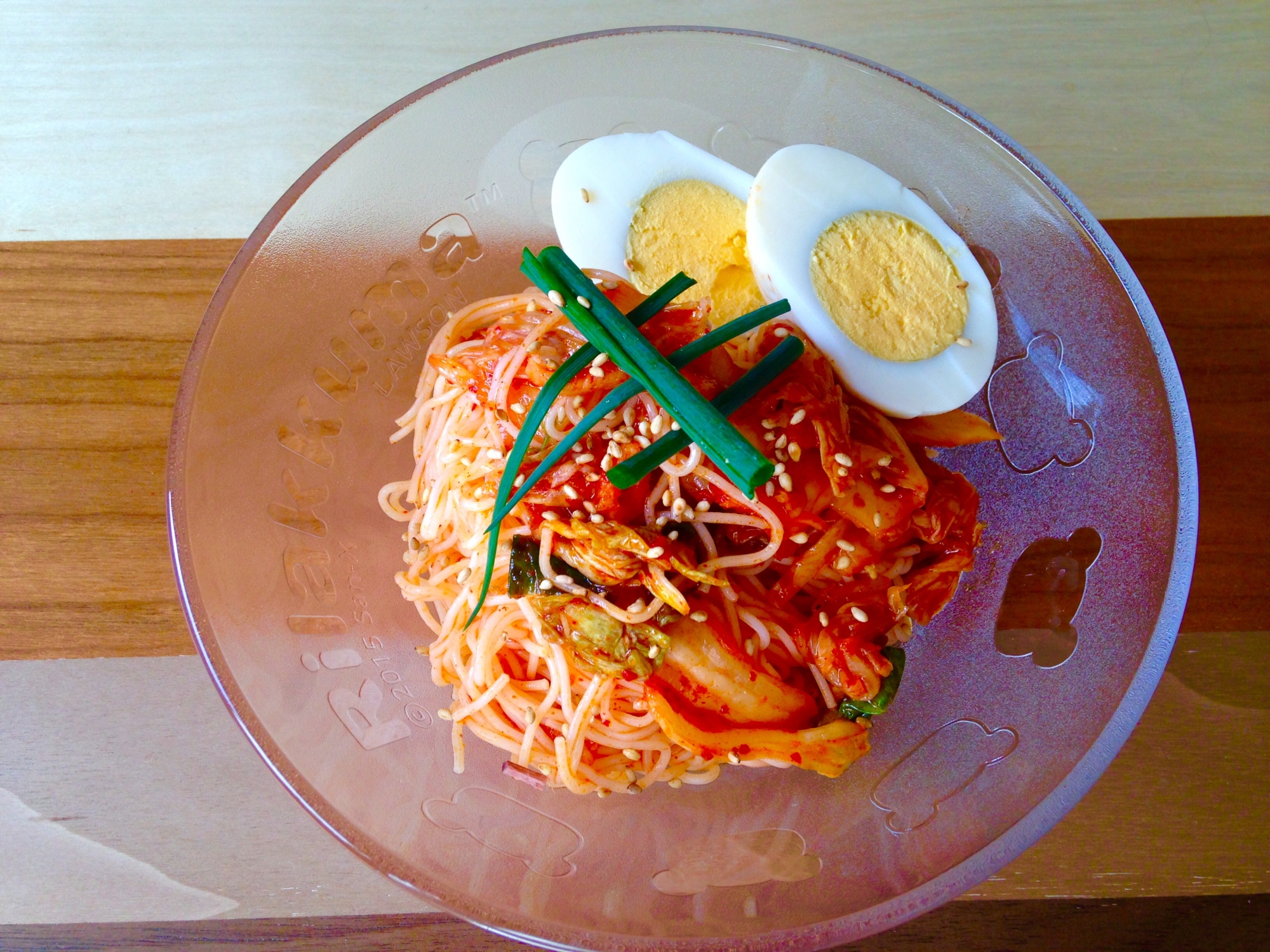 キムチとそうめんのビビン麺風♪