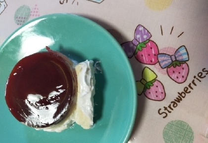 sweetちゃん♪♪マシュマロで、プリンできました(*´∇`)ﾉちょい崩れだけど美味しかったです＼(^^)／