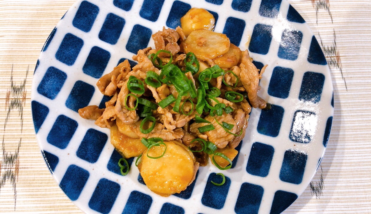 里芋と豚肉のこってり煮