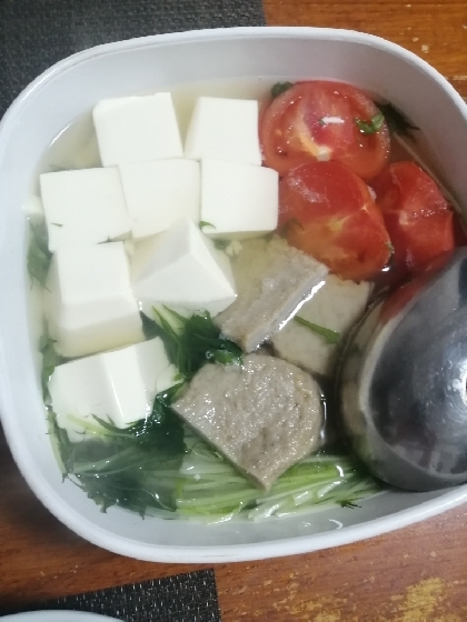野菜と湯豆腐