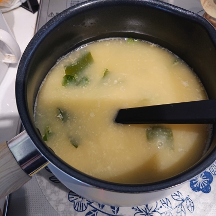 焼き茄子と小松菜のみそ汁