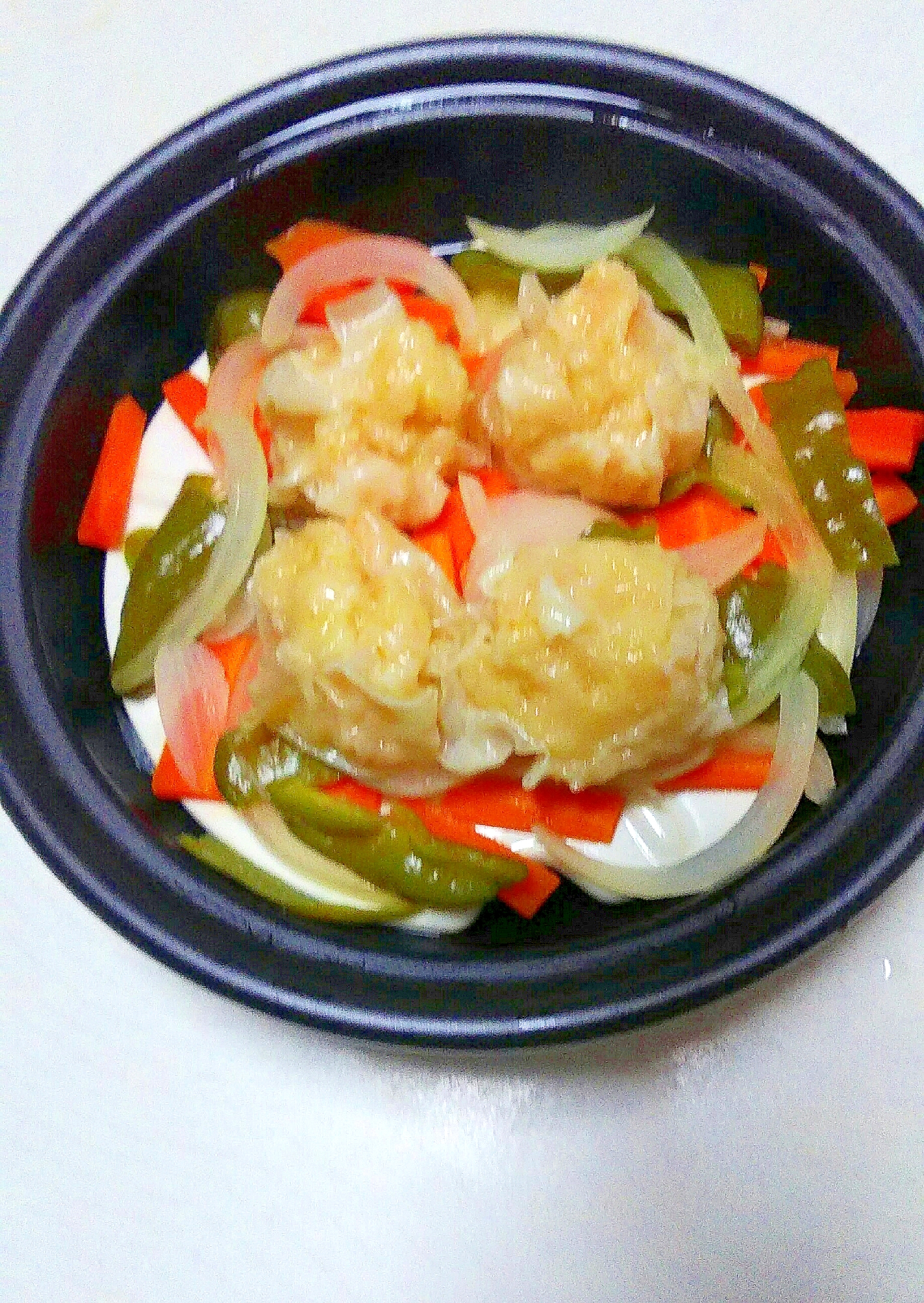 彩り野菜と海老純米プレート