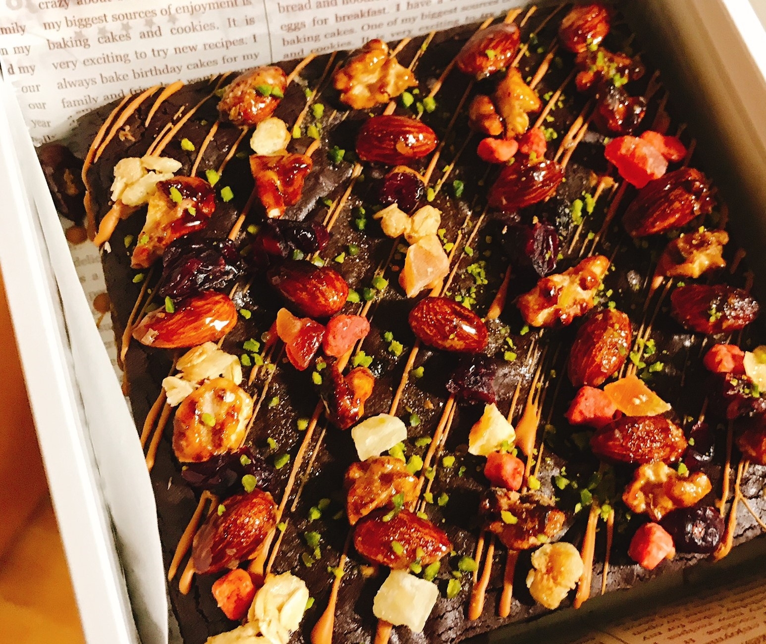 ドライフルーツとナッツの濃厚ブラウニー レシピ 作り方 By ハナマル 楽天レシピ