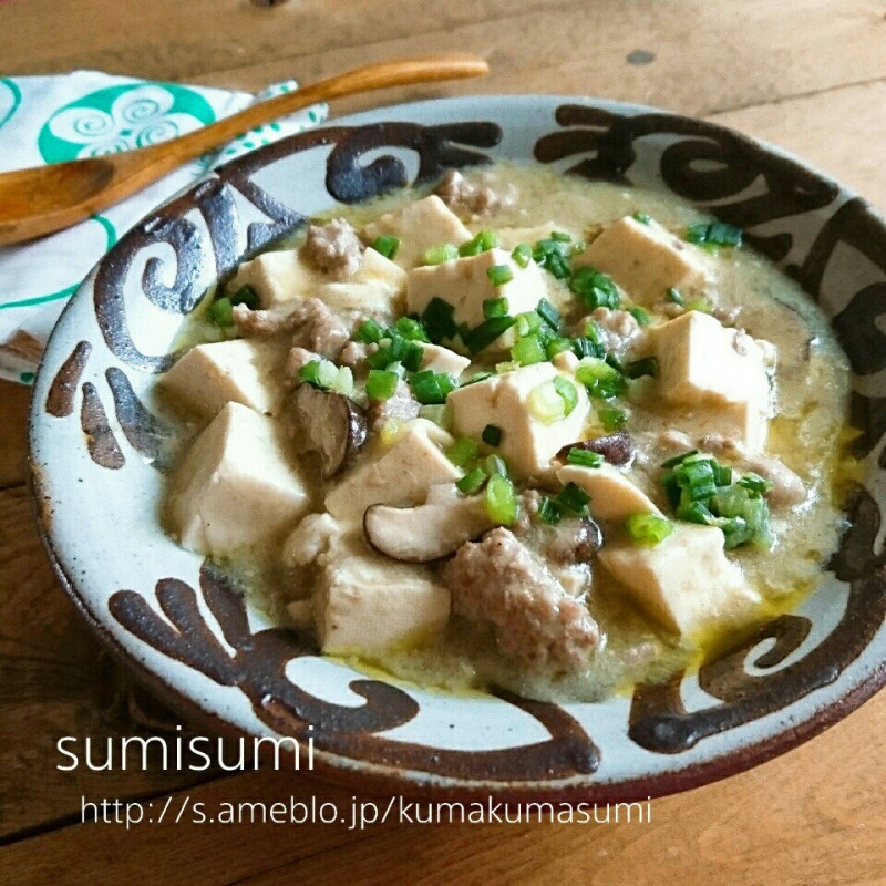 グリーンカレー麻婆豆腐