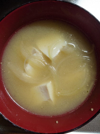 簡単、豆腐の味噌汁