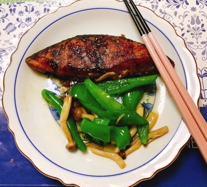 素朴！ぶりネギの照り焼き煮