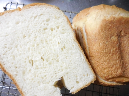 HBで早焼き、ふんわり食パン