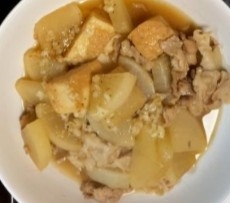 厚揚げ大根と鶏肉の煮物