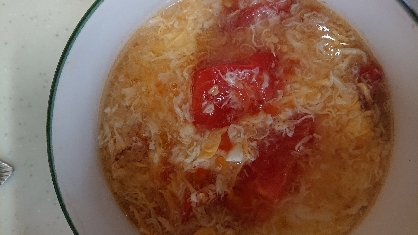 簡単に美味しいスープが出来ました(’-’*)♪トマト大好きなのでまた作りま～す!