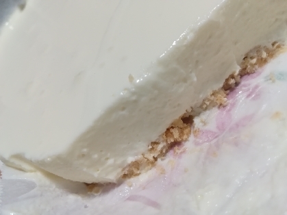 豆乳クリームを使ったおいしいレアチーズケーキ