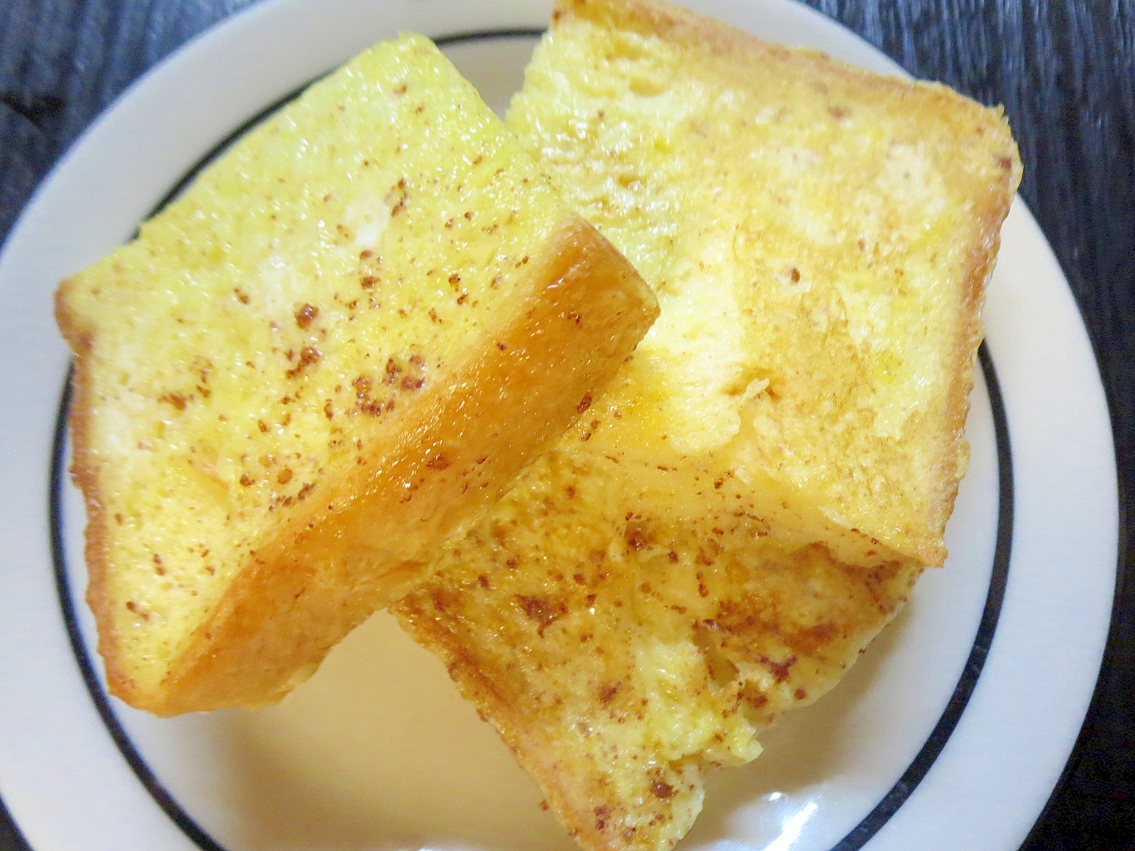 シナモンと蜂蜜のフレンチトースト