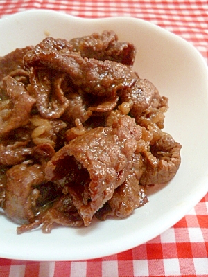 ご飯に合う！牛肉の甘醤油煮