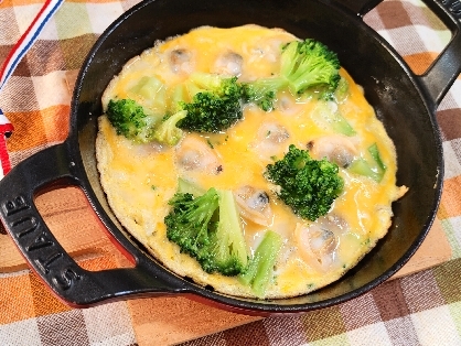 ちりめんじゃこ＆あさりの海鮮卵とじ