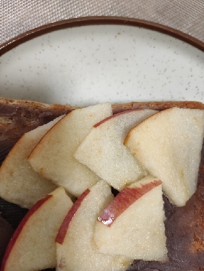 りんごと粒あんの和風トースト