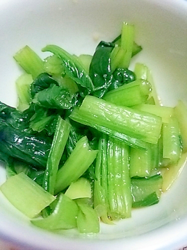 *ごま油×小松菜和え*