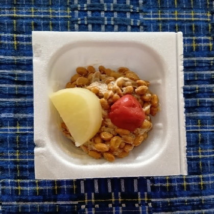 梅干し白菜漬け♪納豆