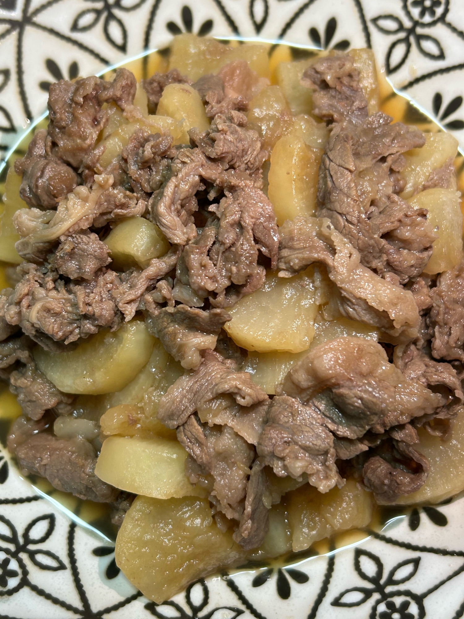 大根と牛肉の煮物