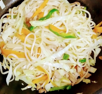 くっつかない！そうめん炒め