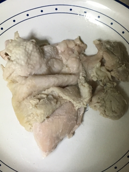 鳥もも肉でサラダチキン　シンプル茹で鶏